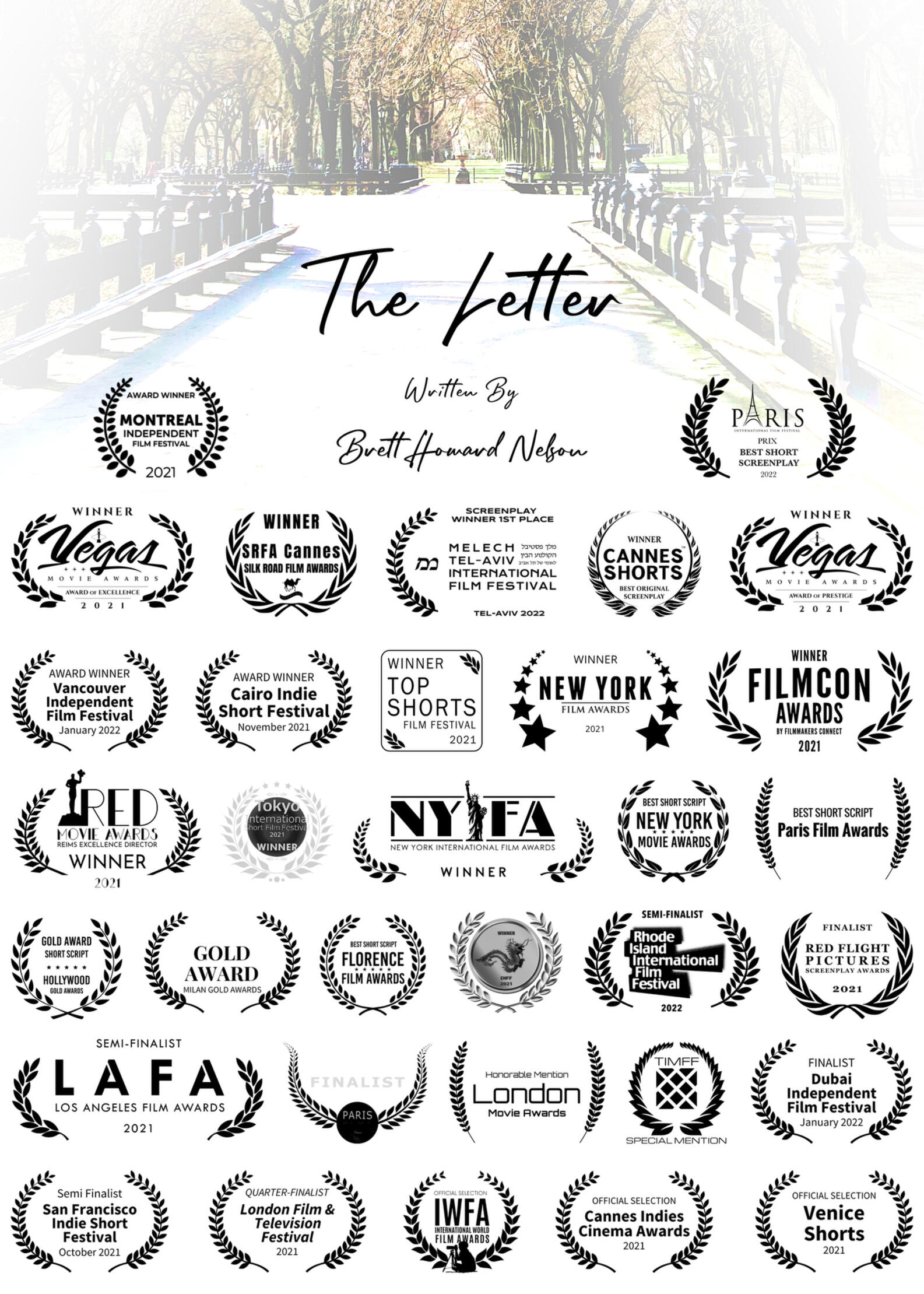 The Letter The Letter drama short script laurel poster.
