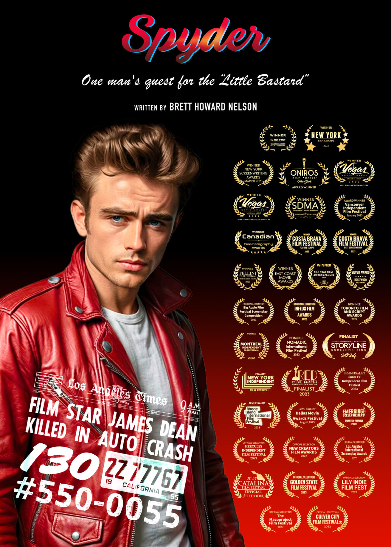 Spyder screenplay laurel poster.