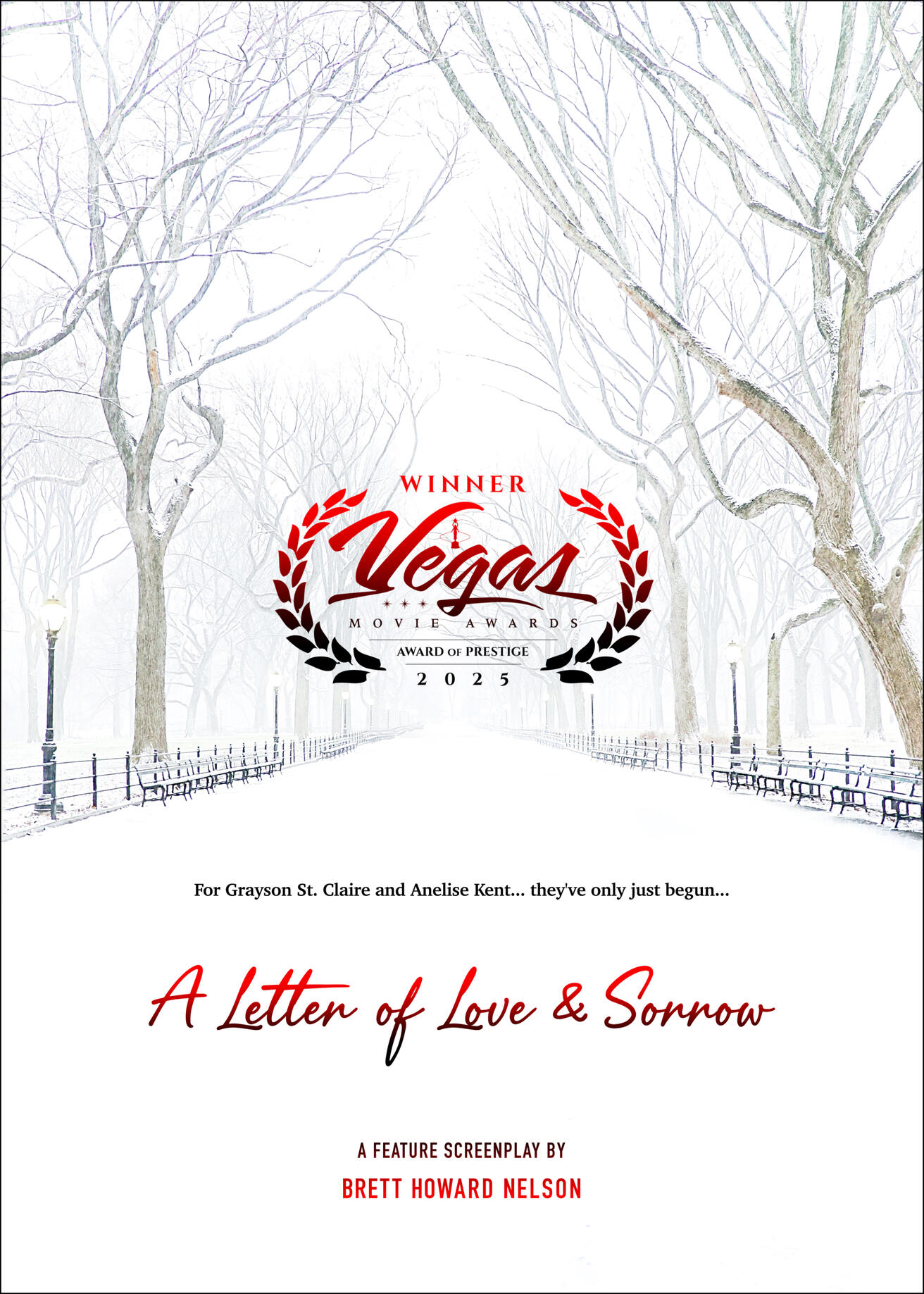 A Letter of Love & Sorrow poster.