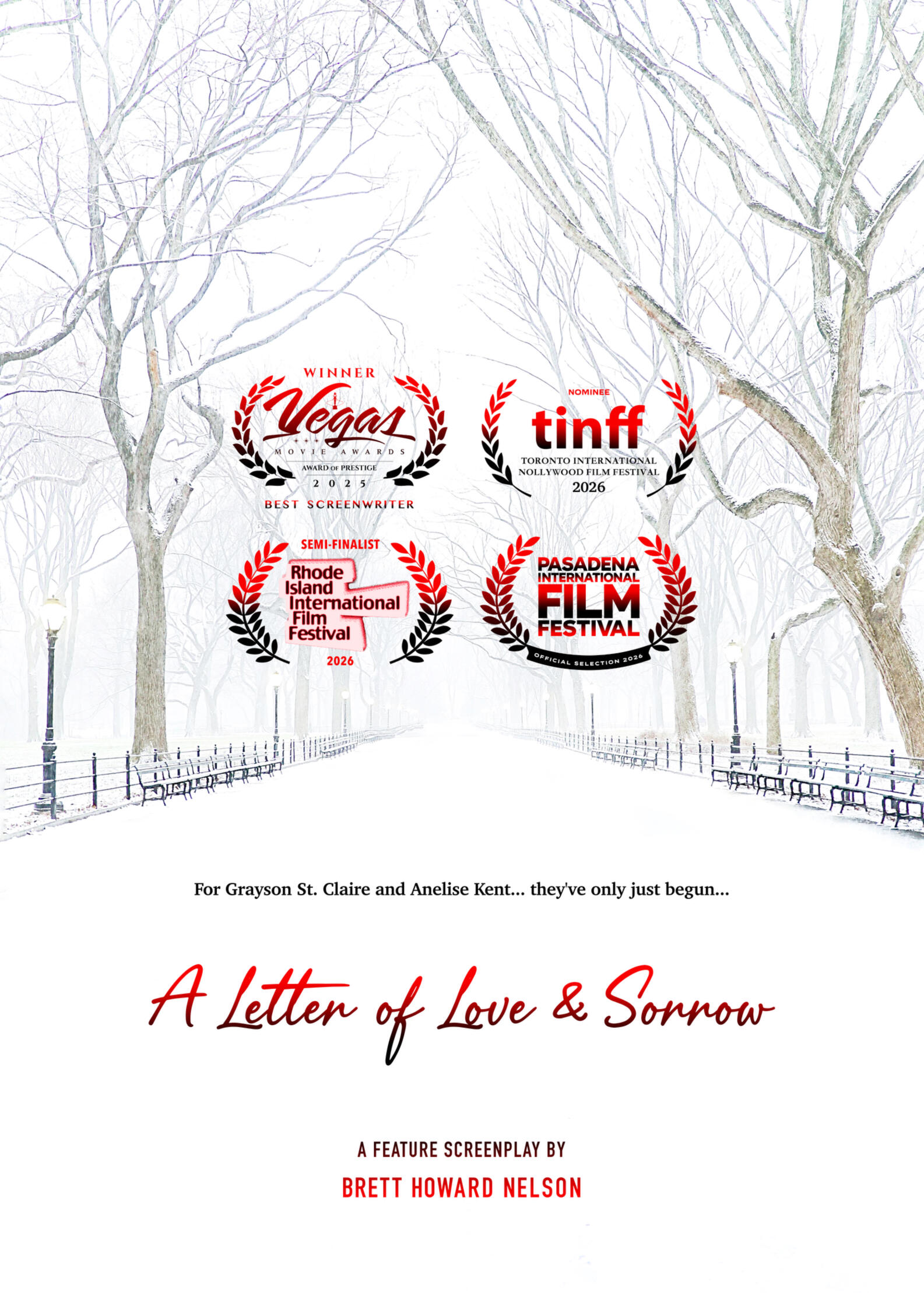 A Letter of Love & Sorrow poster.