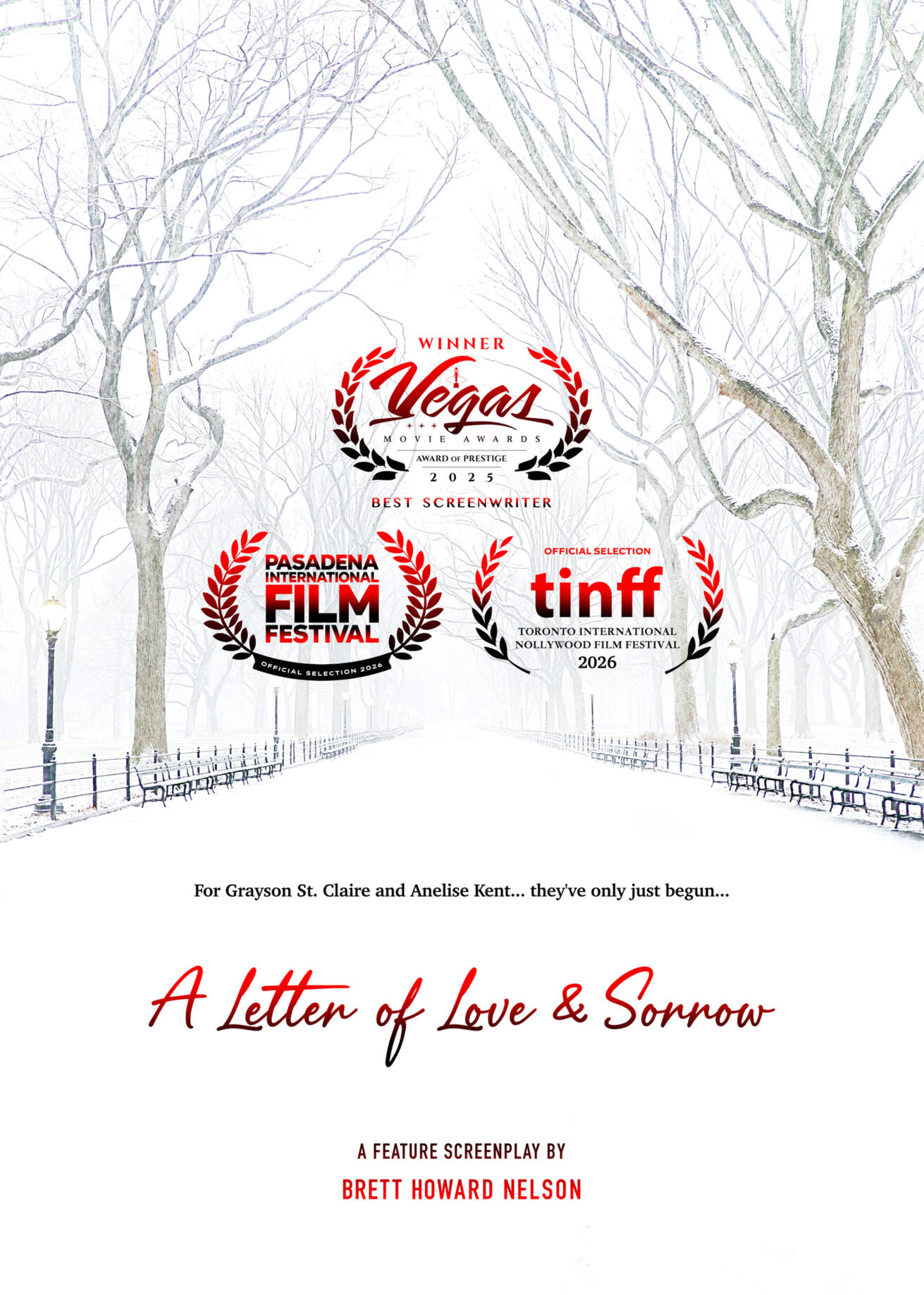 A Letter of Love & Sorrow poster.